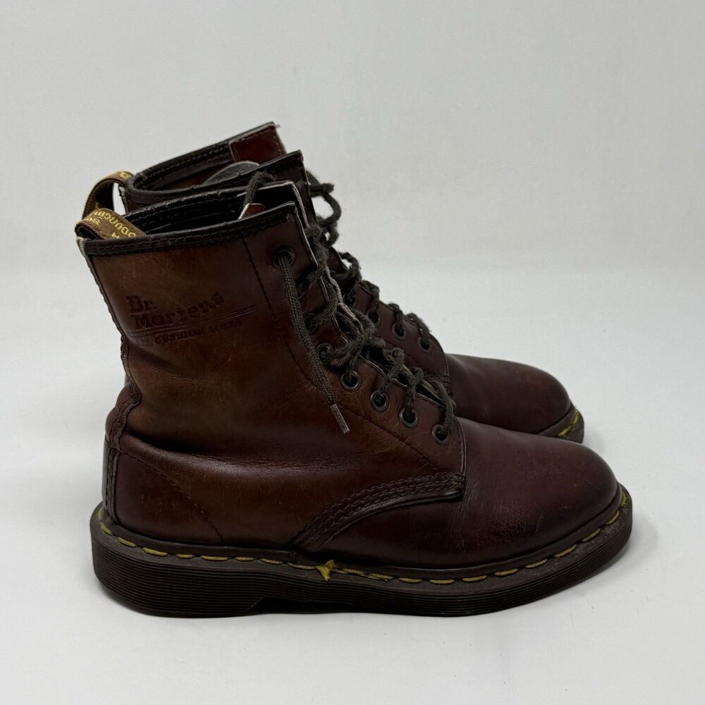 Dr. Martens Boots Womens 5 UK 3 Brown Leather Gorpcore Combat Vintage England